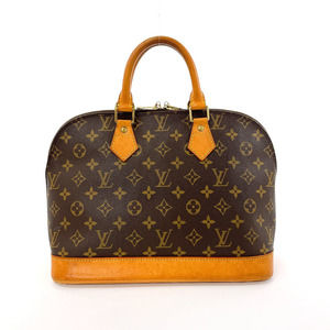 Louis Vuitton Alma Handbag Nume Leather Brown